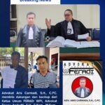 Doc. Advokat Aris Carmadi, S.H., C.PC. (kiri) bersama Ketua Umum FERADI WPI, Advokat Donny Andretti, S.H., S.Kom., M.Kom., C.Md., C.PFW., C.MDF. (kanan). Keduanya menyampaikan sikap terkait dukungan hukum bagi korban Koperasi Bahana Lintas Nusantara (BLN). (Foto: Nabila).