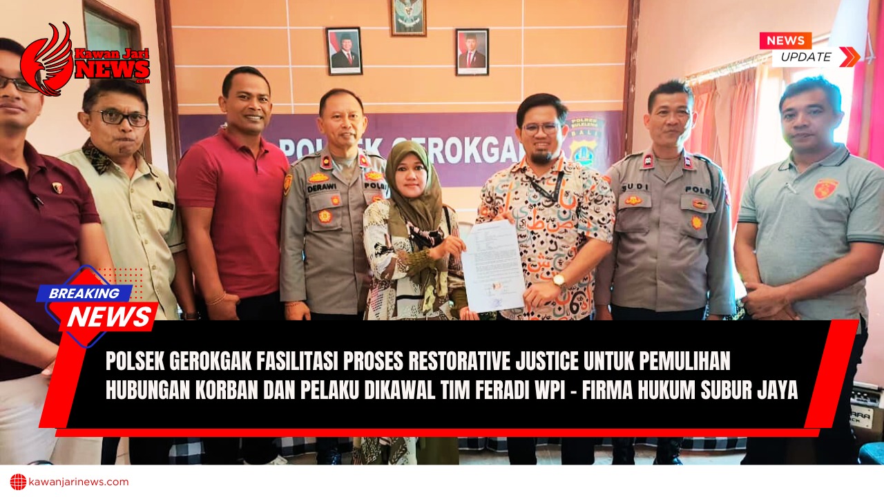 Doc. Kapolsek Gerokgak, Kompol I Made Derawi, S.H. (tengah), bersama jajaran kepolisian, tokoh masyarakat, dan perwakilan tim hukum FERADI WPI – Firma Hukum Subur Jaya, usai pelaksanaan penandatanganan kesepakatan restorative justice antara korban dan pelaku tindak pidana di Mapolsek Gerokgak, Kabupaten Buleleng, Sabtu (13/9/2025). (Foto: FERADI WPI Official).