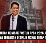 Doc. Menteri Keuangan Purbaya Yudhi Sadewa saat menyampaikan keterangan pers terkait arah kebijakan fiskal dan perombakan postur APBN 2026 di Jakarta. Purbaya menegaskan bahwa kenaikan defisit APBN dari 2,48% menjadi 2,68% masih dalam batas aman dan diperlukan untuk mendukung pertumbuhan ekonomi. (NR | KawanJariNews.com).