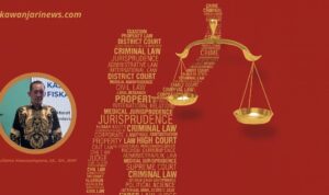 Doc. Yulianto Kiswocahyono, SE., SH., BKP, Konsultan Pajak Senior sekaligus Ketua Komite Tetap Fiskal KADIN Jawa Timur, memberikan pandangan terkait putusan Pengadilan Pajak mengenai retur barang UMKM dan kepastian hukum PPN. Ilustrasi: Keadilan dan hukum pajak. Gambar ini hanya bersifat ilustratif dan tidak menggambarkan kejadian nyata. (Eko Wahyu | KawanJariNews.com).