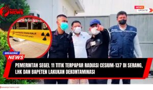 Doc. Menteri Lingkungan Hidup dan Kehutanan Hanif Faisal Nurofi meninjau langsung lokasi terdampak radiasi Cesium-137 di kawasan industri Cikande, Kabupaten Serang, Banten. Kunjungan ini dilakukan untuk memastikan langkah dekontaminasi berjalan sesuai prosedur serta menjamin keselamatan masyarakat dan lingkungan. (NR | KawanJariNews.com).