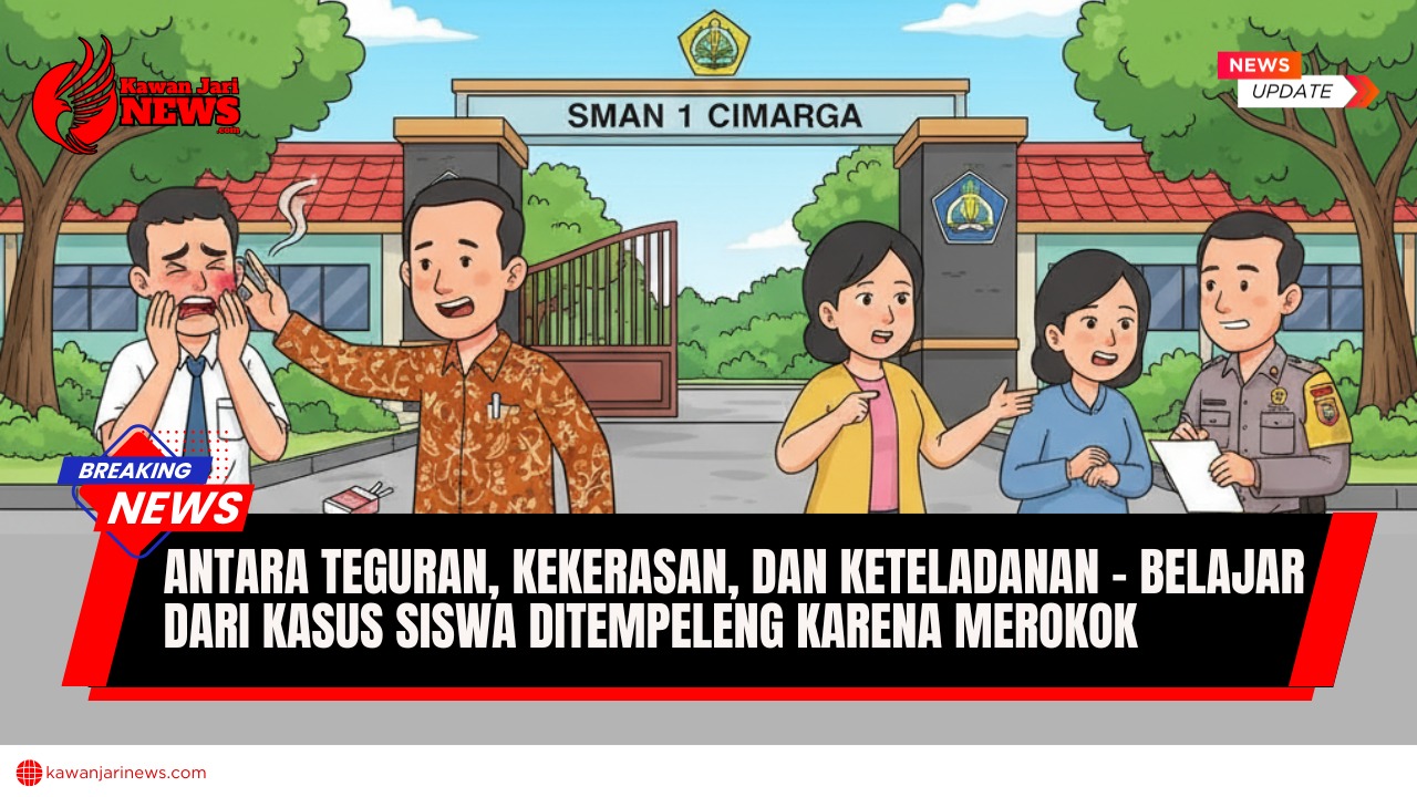 Doc. Ilustrasi: Dilema di dunia pendidikan: Antara penegakan disiplin dan perlindungan hak anak dari kekerasan. Kasus siswa merokok menjadi refleksi pentingnya pendekatan edukatif dan non-fisik dalam pembinaan karakter. (Gambar hanya ilustrasi – NR | KawanJariNews.com).