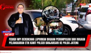 Doc. Tampak di latar belakang, kendaraan Pajero milik klien terhalang oleh mobil CR-V yang diduga digunakan oleh pihak DC. Pada kolase depan terlihat Advokat Donny Andretti, S.H., S.Kom., M.Kom., selaku kuasa hukum korban. Dalam lingkaran kecil disertakan beberapa momen penting selama proses permasalahan berlangsung, mulai dari situasi di lokasi kejadian hingga saat koordinasi di Polsek Banjarsari Surakarta. (Foto: Wakid).