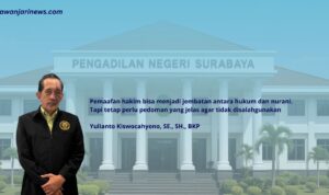 Doc. Yulianto Kiswocahyono, SE., SH., BKP, praktisi hukum dan perpajakan, menyampaikan pandangan terkait penerapan konsep Judicial Pardon dalam KUHP baru, menurutnya kehadiran judicial pardon sebagai terobosan progresif dalam hukum pidana nasional, selama penerapannya disertai batasan dan pedoman yang jelas. (Foto: Eko Wahyu | KawanJariNews.com).
