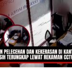 Doc. Beberapa tangkapan layar dari rekaman CCTV di kantor Satuan Pelaksana Program Gizi (SPPG) Jati Asih, Kota Bekasi, memperlihatkan momen dugaan kekerasan dan perlakuan tidak menyenangkan terhadap staf perempuan oleh kepala kantor, Muhammad Kevin Pradana. Dalam rekaman tersebut, terlihat interaksi yang berlangsung di area kantor pada tanggal 6, 9, dan 15 Oktober 2025, termasuk adegan saat korban berusaha menghindar dari pelaku serta keributan yang terjadi di ruang kerja. (Sumber Foto: Pintasan Media & GO NEWS).