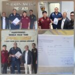 Doc. Advokat Donny Andretti, S.H., S.Kom., M.Kom., CMD., C.PFW., C.MDF., C.JKJ. bersama tim hukum Subur Jaya Lawfirm dan perwakilan FERADI WPI berfoto bersama. Momen tersebut diambil di area pelayanan Unit Harda Polres Metro Bekasi. (Foto: Wilma).