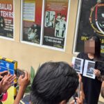 Doc. SN (31), DJ asal Sukabumi, memberikan keterangan kepada wartawan usai menyampaikan laporan terkait dugaan pelecehan seksual yang dialaminya. SN datang ke Jakarta untuk melaporkan kasus tersebut ke Bareskrim Mabes Polri, Selasa (18/11/2025). (Foto: Eko Wahyu).