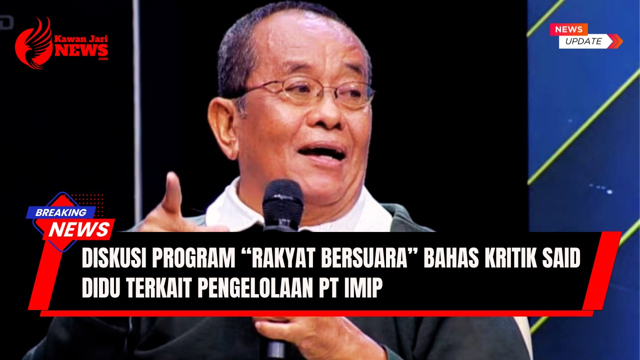 Doc. Tokoh publik Said Didu dalam sebuah kesempatan. Foto ini hanya ilustrasi dan bukan diambil saat sesi diskusi dalam program “Rakyat Bersuara”. (Sumber foto: iNews Youtube Chanel).
