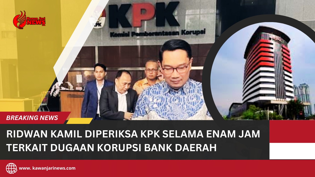 Doc. Gubernur Jawa Barat periode 2018–2023, Ridwan Kamil, saat tiba di Gedung Komisi Pemberantasan Korupsi (KPK) pada Rabu, 3 Desember 2025, untuk menjalani pemeriksaan terkait penyelidikan dugaan korupsi pada bank daerah. Ridwan Kamil hadir sebagai saksi dalam proses penyidikan yang masih berlangsung. (NR).