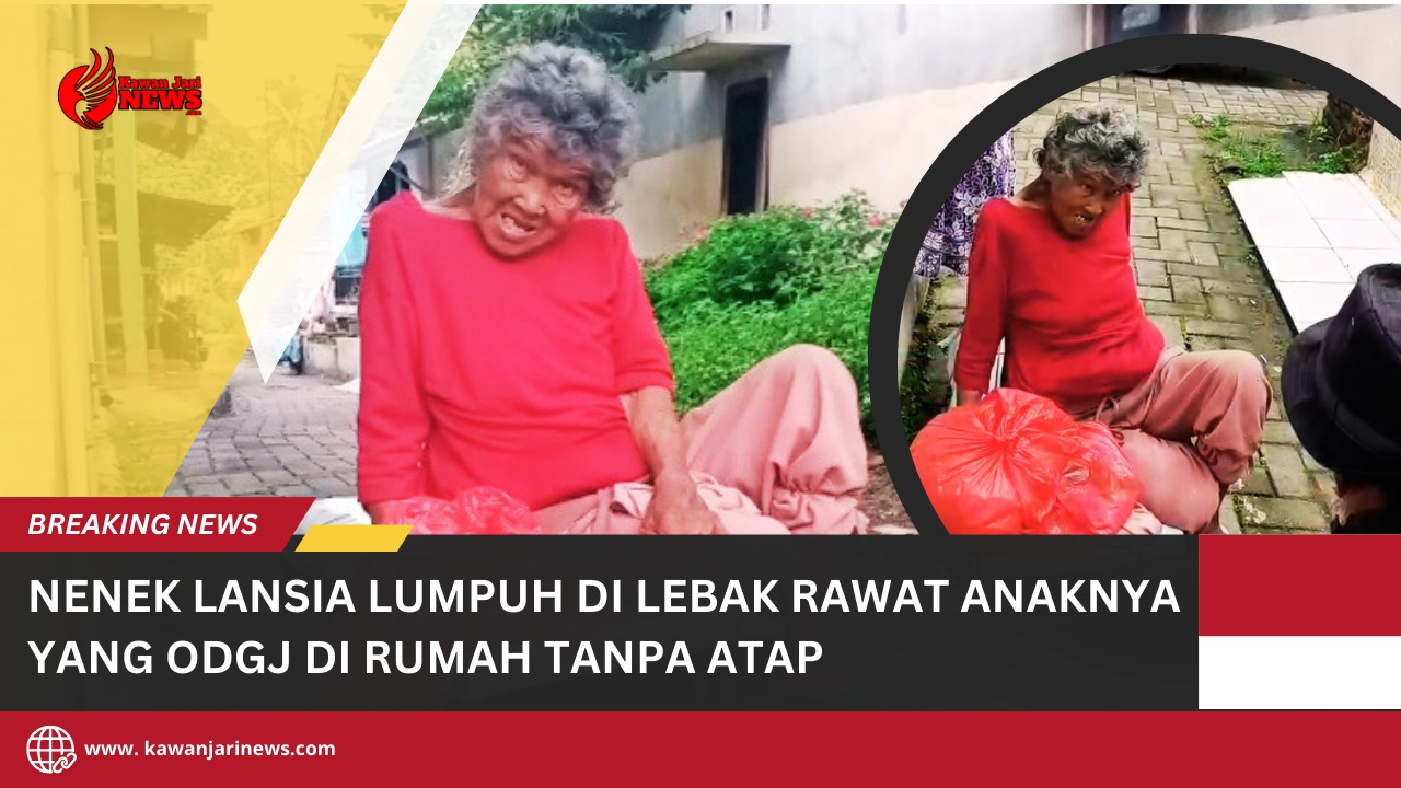 Doc. Nenek Emun, seorang lansia yang mengalami kelumpuhan, saat ditemui di rumah tidak layak huni miliknya di Kampung Sukamaju Kebon Kopi, RT 03/RW 019, Kelurahan Muara Ciujung Timur, Kecamatan Rangkasbitung, Kabupaten Lebak. Ia tinggal bersama putrinya yang mengalami gangguan jiwa di bangunan berlantai tanah dengan tembok rusak serta atap dan pintu yang tidak lagi berfungsi. (Foto: Fam Fuk Tjhong).