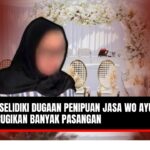 Doc. Tampak ilustrasi dekorasi acara pernikahan sebagai latar belakang, sementara pada bagian depan terlihat pimpinan wedding organizer. Wajah yang bersangkutan diburamkan (blur) sebagai bentuk menjaga privasi selama proses hukum masih berlangsung. (NR).