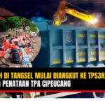 Doc. Petugas Dinas Lingkungan Hidup (DLH) Kota Tangerang Selatan melakukan pengangkutan tumpukan sampah dari sejumlah titik ruang publik untuk sementara dibawa ke Tempat Pengolahan Sampah Reduce Reuse Recycle (TPS3R), Selasa (16/12/2025). Langkah darurat ini dilakukan menyusul penumpukan sampah akibat keterbatasan kapasitas Tempat Pembuangan Akhir (TPA) Cipeucang yang masih dalam proses penataan. (Wilma | KawanJariNews.com).