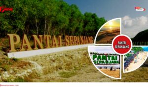 Doc. Suasana ikon tulisan “Pantai Sepanjang” dan panorama kawasan wisata Pantai Sepanjang, Gunungkidul, yang menjadi pusat perayaan malam Tahun Baru 2026. Tampak area pantai dan aktivitas wisata yang menjadi daya tarik bagi pengunjung sepanjang libur akhir tahun. (NR).