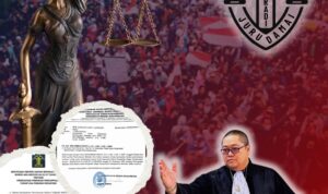 Doc. Ketua Umum FERADI MEDIATORE, Adv. Donny Andretti, S.H., S.Kom., M.Kom. (Utama), bersanding dengan bukti otentik pengakuan negara. Tampak dalam kolase lingkaran adalah Surat Keputusan (SK) dari Pengadilan Negeri Banjarmasin serta SK Kemenkumham RI Nomor AHU-0003295.AH.01.07.TAHUN 2025 yang mengesahkan FERADI MEDIATORE. (Foto: FERADI MEDIATORE Official).