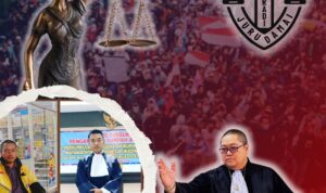 Doc. Ketua Umum FERADI MEDIATORE, Adv. Donny Andretti, S.H., S.Kom., M.Kom. (Utama), yang secara konsisten memberikan dukungan penuh bagi para praktisi hukum melalui program beasiswa organisasi. Tampak dalam kolase lingkaran adalah Adv. Muhammad Wahyu, S.H., C.MDF., anggota berprestasi yang berhasil membuktikan kualitas lulusan FERADI MEDIATORE dengan resmi menjabat sebagai Mediator Non Hakim di Pengadilan Negeri Banjarmasin. (Foto: FERADI MEDIATORE Official).