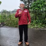 Doc. Fam Fuk Tjhong, Wakil Ketua Umum XV FERADI WPI Kabupaten Lebak, meninjau kondisi Alun-Alun Rangkasbitung sebagai bagian dari pengamatan terhadap hasil pekerjaan pembangunan fasilitas publik tersebut. (Foto: David - Kontributor).