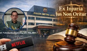 Doc. Yulianto Kiswocahyono, S.E., S.H., BKP, saat memberikan pandangan hukum terkait isu pembuktian digital dalam perkara pidana, Senin (12/1/2026). (Foto: Eko Wahyu).