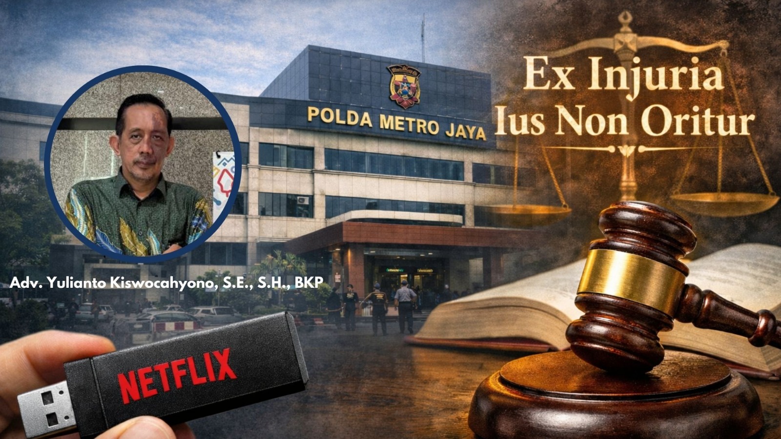 Doc. Yulianto Kiswocahyono, S.E., S.H., BKP, saat memberikan pandangan hukum terkait isu pembuktian digital dalam perkara pidana, Senin (12/1/2026). (Foto: Eko Wahyu).