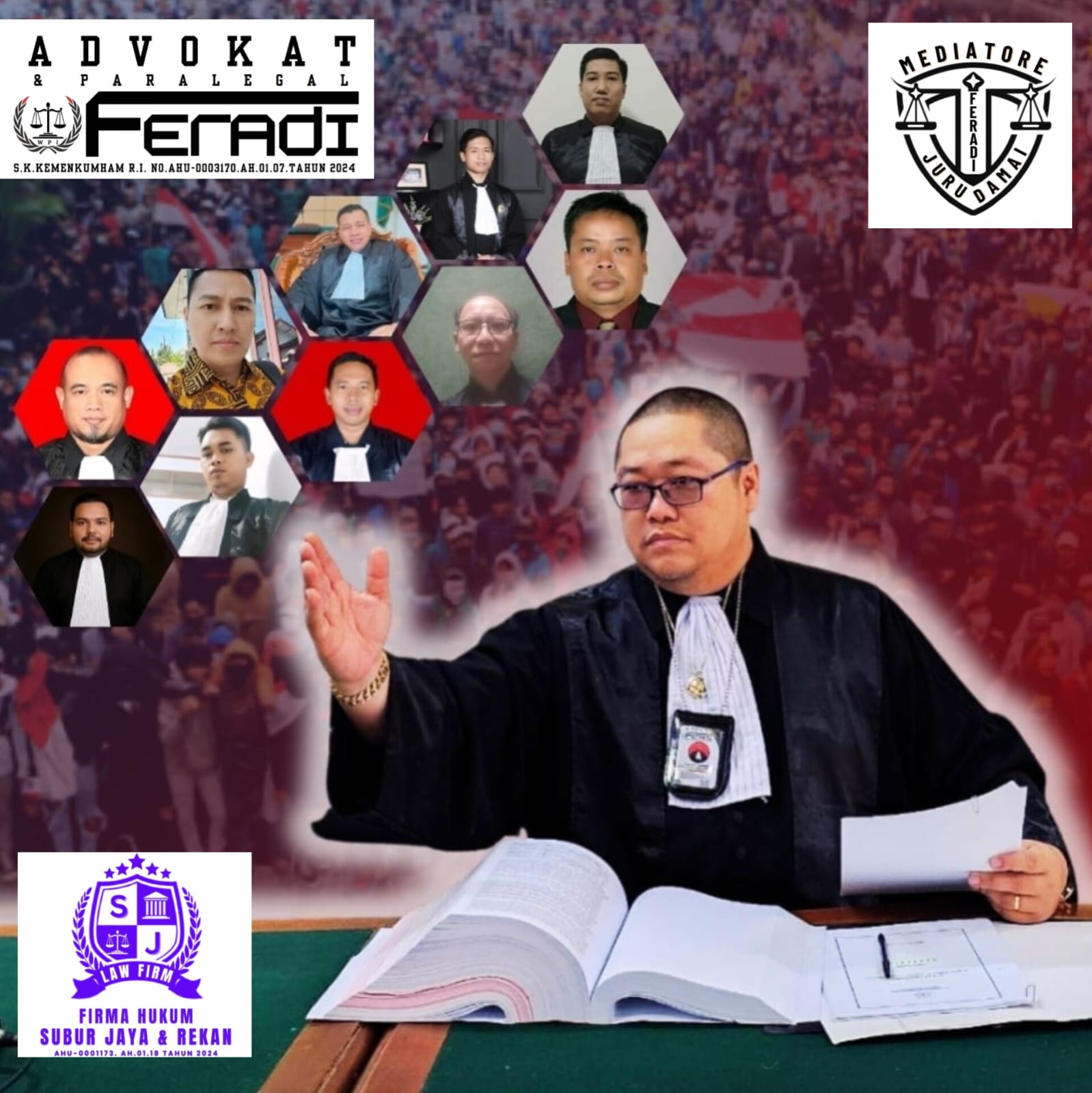 Doc. Adv. Donny Andretti, S.H., S.Kom., M.Kom., C.Md., C.PFW., C.MDF., C.JKJ. Foto ini digunakan sebagai ilustrasi dan bukan diambil pada saat yang bersangkutan menyampaikan keterangan kepada media terkait persidangan di Pengadilan Agama Klaten. (Foto: Wilma).