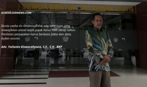 Doc. Yulianto Kiswocahyono, S.E., S.H., BKP, konsultan pajak, saat memberikan pandangan mengenai penilaian kewajaran omzet usaha dalam konteks pengawasan perpajakan. Foto digunakan sebagai ilustrasi. (Foto: Eko Wahyu).