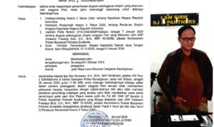 Doc. Tangkapan layar surat panggilan pemeriksaan dari Bidang Profesi dan Pengamanan (Propam) Polda Jawa Tengah, dengan close-up pada nama Mochamad Arifin sebagai salah satu saksi yang dijadwalkan menjalani pemeriksaan terkait dugaan pelanggaran etik profesi kepolisian. (Foto: Wakid).