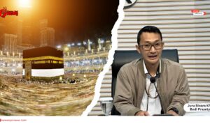 Doc. Juru Bicara KPK Budi Prasetyo saat menyampaikan keterangan pers terkait pendalaman dugaan penyimpangan pembagian kuota haji tambahan tahun 2024, yang menjadi perhatian publik karena menyangkut kebijakan alokasi haji reguler dan haji khusus. (Sumber Foto: Zatera id).
