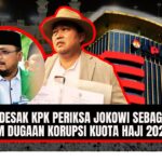 Doc. Ilustrasi pemberitaan dugaan korupsi kuota haji 2024 dengan latar belakang Gedung Komisi Pemberantasan Korupsi (KPK). Pada kolase lingkaran bagian depan ditampilkan foto mantan Menteri Agama Yaqut Cholil Qoumas, sementara pada crop lingkaran sisi samping ditampilkan foto Koordinator Masyarakat Anti Korupsi Indonesia (MAKI) Boyamin Saiman, yang menyampaikan desakan kepada KPK agar melakukan pendalaman dan pemeriksaan saksi terkait perkara tersebut. (ilustrasi: NR).