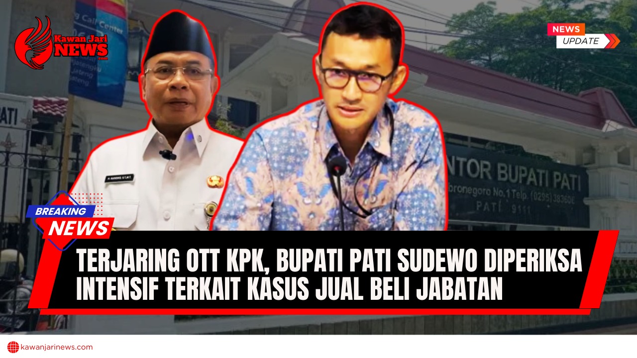 Doc. Pada crop foto ditampilkan Bupati Pati Sudewo sebagai pihak yang diamankan dan menjalani pemeriksaan intensif, serta Juru Bicara KPK Budi Prasetyo yang menyampaikan keterangan resmi KPK terkait Operasi Tangkap Tangan (OTT) dan proses penegakan hukum yang sedang berjalan. Gambar ini bersifat ilustrasi dan digunakan untuk kepentingan pemberitaan. (ilustrasi: NR).