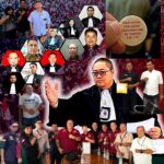 Doc. Ketua Umum FERADI WPI sekaligus pimpinan Firma Hukum Subur Jaya dan Rekan, Advokat Donny Andretti, bersama jajaran tim hukum dan pengurus. Kolase juga menampilkan momen ibadah kebaktian pagi di Gereja GPDI Generasi Emas, Kota Semarang, serta ayat Alkitab Lukas 2:30 yang diterima Donny Andretti sebagai penguatan spiritual sebelum keberangkatan ke Lampung Timur. (Foto: Nabila).