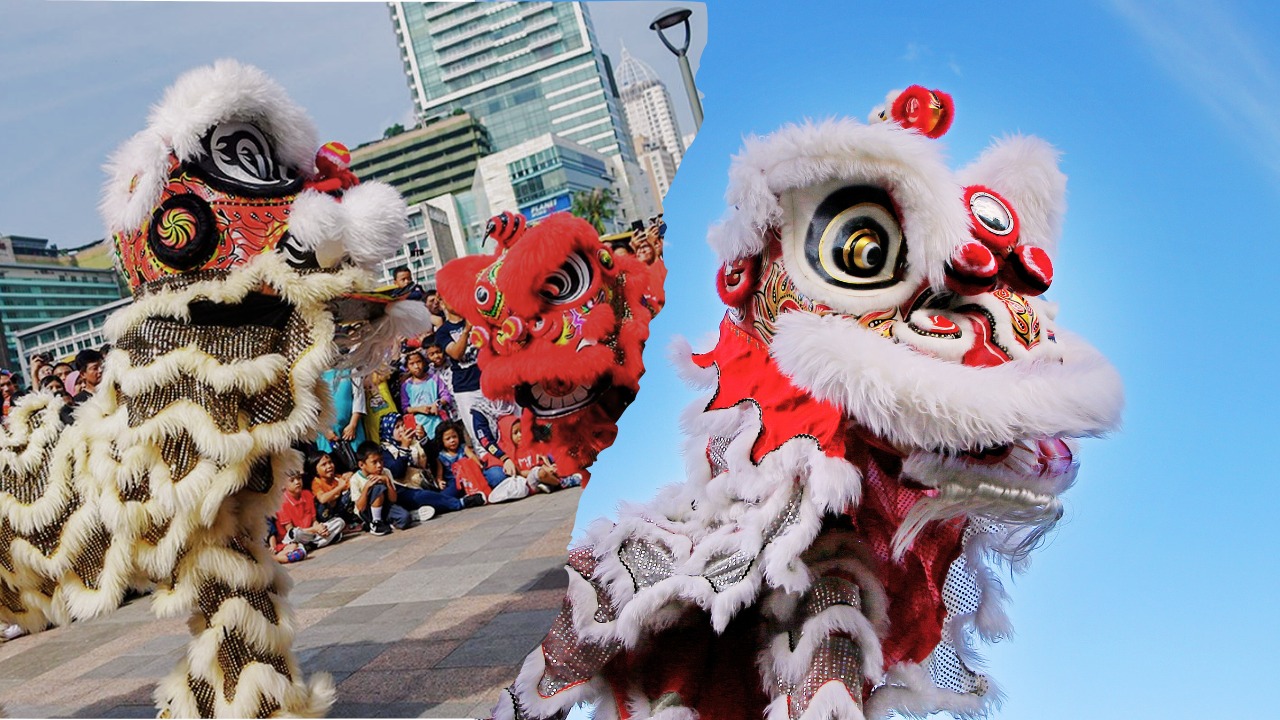 Doc. Atraksi barongsai tampil memukau di tengah perayaan Imlek di Jakarta, dengan gerakan lincah dan iringan tabuhan tambur yang menarik perhatian warga serta menambah semarak suasana festival. (NR).