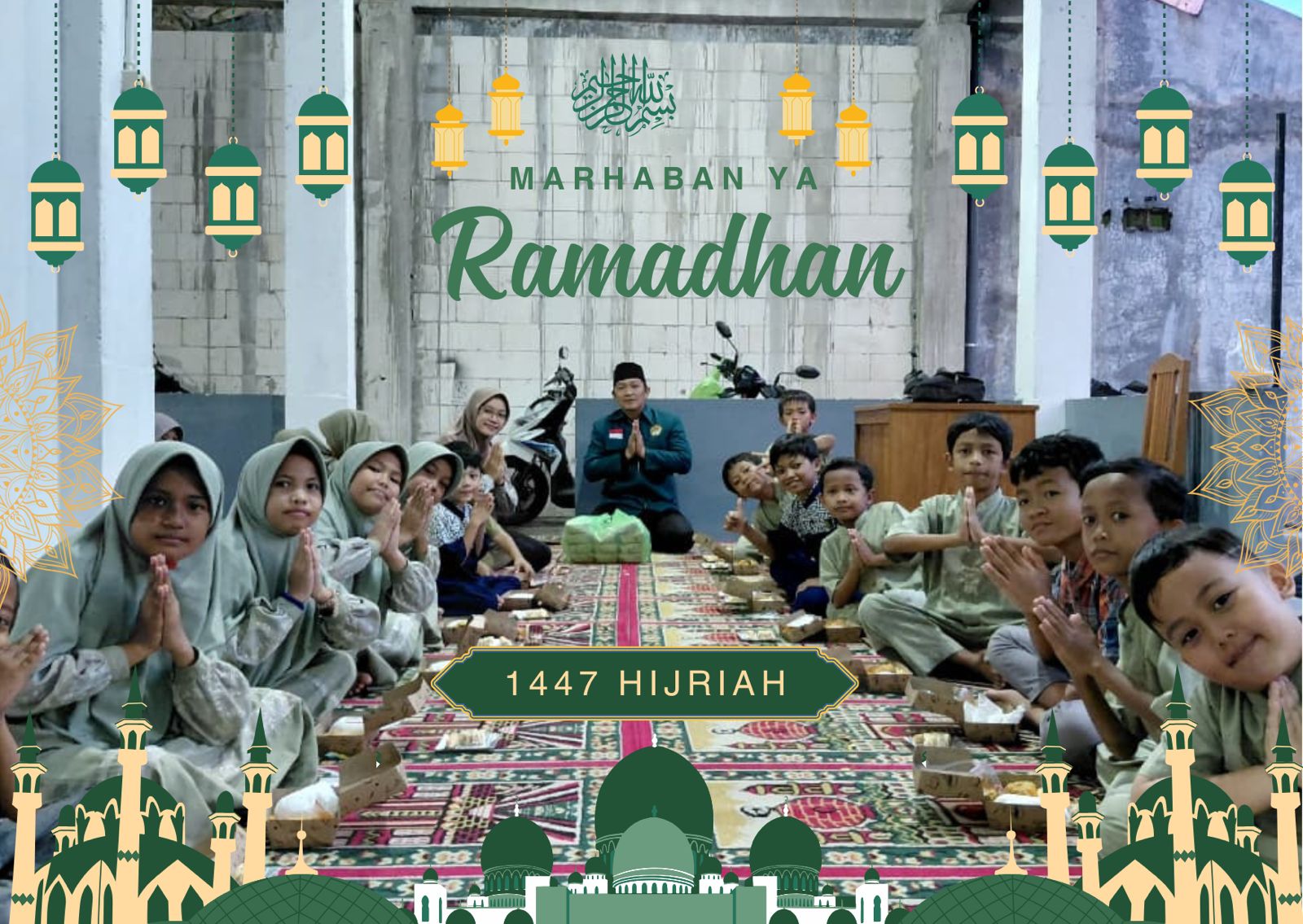 Doc. Anak-anak Taman Pendidikan Al-Qur’an (TPA) bersama pengajar dan Ketua PC LDII Kecamatan Ngaliyan Kota Semarang, Sukindar, S.H., C.PFW., C.MDF., C.JKJ, berfoto bersama usai mengikuti kegiatan buka puasa bersama di Perumahan Indopermai Blok D Tambakaji, Jumat (20/2/2026). (Foto: ilma – Kontributor).