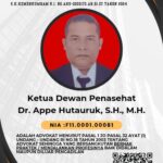 Doc. Kartu Tanda Advokat (KTA) FERADI WPI atas nama Dr. Appe Hutauruk, S.H., M.H., yang telah resmi diterbitkan dengan masa berlaku lima tahun dan dapat digunakan untuk kegiatan persidangan di seluruh pengadilan di Indonesia. (Foto: Nabila).