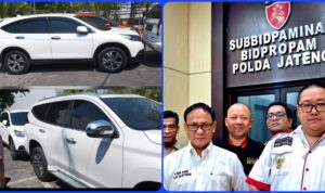 Doc. Kolase foto memperlihatkan sisi kiri kendaraan yang dimaksud dalam pemberitaan, sementara pada sisi kanan tampak tim kuasa hukum dari Subur Jaya Lowfirm dan FERADI WPI saat melakukan pendampingan dalam proses terkait perkara tersebut. (Foto: FERADI WPI Official).