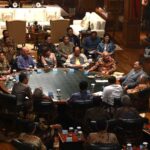 Doc. Presiden Prabowo Subianto menerima audiensi jajaran Asosiasi Pengusaha Indonesia (APINDO) di kediaman pribadi Hambalang, Bogor, Jawa Barat, Senin (9/2/2026), dalam rangka membahas penguatan kolaborasi pemerintah dan dunia usaha guna mendorong penciptaan lapangan kerja serta pertumbuhan ekonomi nasional. (Sumber: Biro Pers, Media, dan Informasi Sekretariat Presiden).