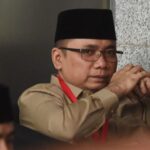 Doc. Mantan Menteri Agama Yaqut Cholil Qoumas saat menjalani pemeriksaan di Gedung Komisi Pemberantasan Korupsi (KPK), Jakarta, sebelum kemudian ditetapkan sebagai tersangka dalam perkara dugaan korupsi terkait penambahan kuota haji tahun 2024. (Sumber Foto: Alinia News).