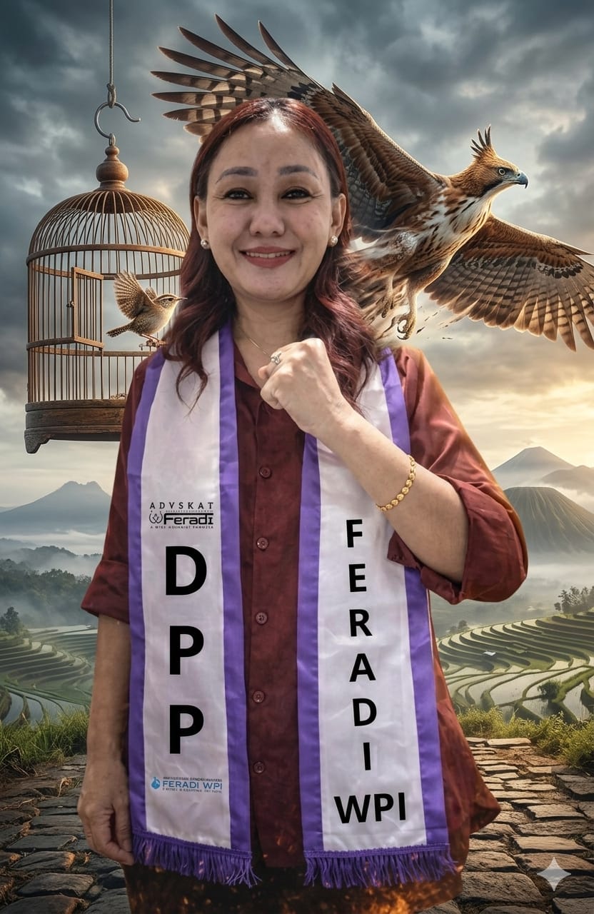 Doc. Harriani Bianca Daryana, CPL., C.PFW., C.MDF., C.JKJ., Wakil Ketua Umum FERADI WPI, tampil mengenakan slempang DPP FERADI WPI dalam agenda resmi organisasi sebagai simbol amanah dan tanggung jawab kepemimpinan di tingkat pusat. (Sumber Foto: FERADI WPI Official).