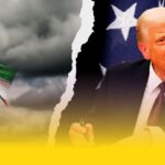 Doc. Ilustrasi ketegangan geopolitik antara Iran dan Amerika Serikat. Pada sisi kiri gambar terlihat bendera Iran dengan ilustrasi rudal yang sedang diluncurkan, melambangkan kemampuan militer dan respons Iran dalam konflik regional. Sementara pada sisi kanan tampak latar belakang bendera Amerika Serikat dengan Donald Trump di bagian depan, menggambarkan peran kepemimpinan Amerika Serikat dalam dinamika konflik yang memanas di kawasan Timur Tengah. (ilustrasi: NR).