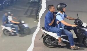 Doc. Kiri: tangkapan layar asli dari rekaman yang beredar terkait dugaan pelaku penyiraman air keras terhadap aktivis KontraS Andrie Yunus. Kanan: gambar hasil manipulasi berbasis kecerdasan buatan (AI) yang sempat viral di media sosial. Foto tersebut beredar luas di platform X melalui akun @Robe1807 dan sempat disebut-sebut memperlihatkan terduga pelaku, namun kepolisian menegaskan gambar itu bukan merupakan rekaman CCTV asli. (NR).
