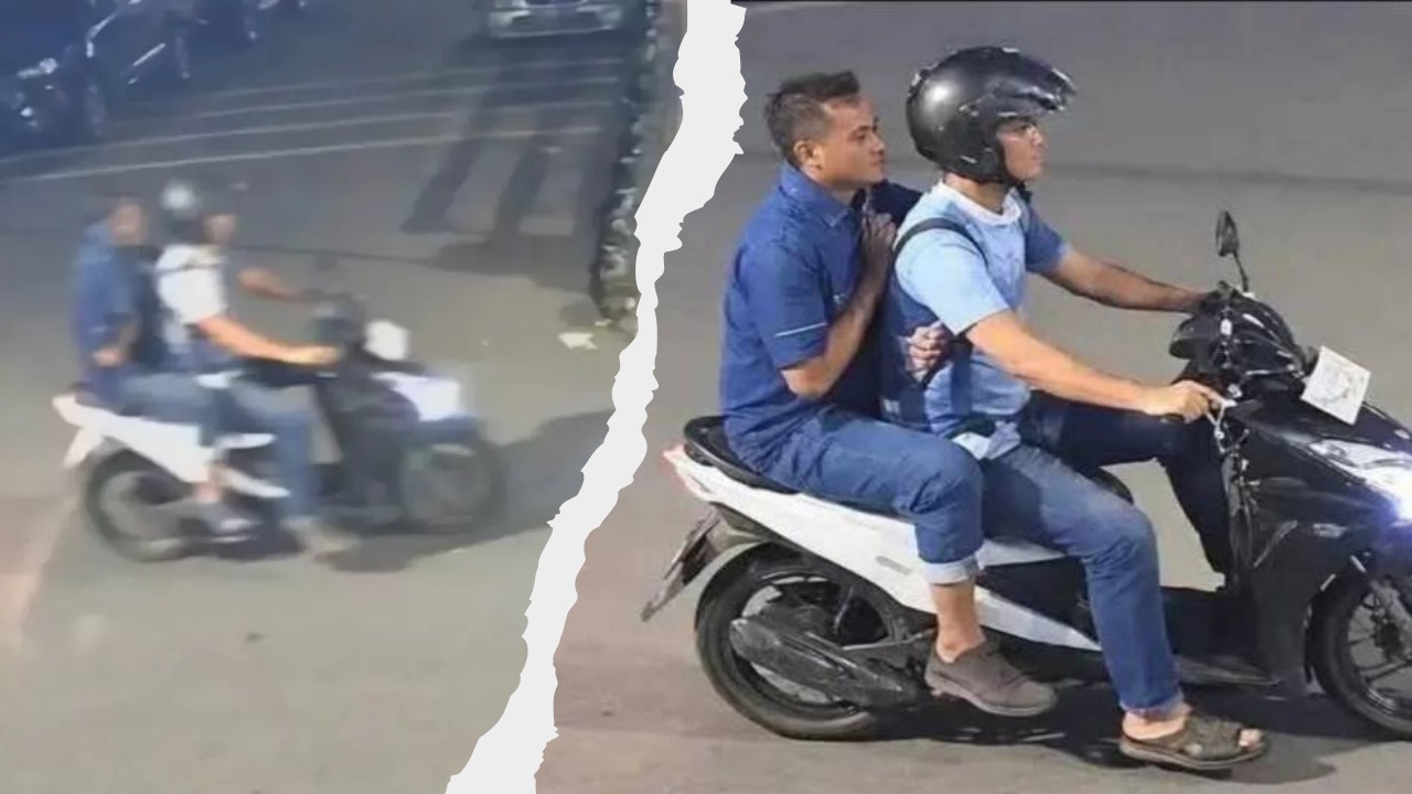 Doc. Kiri: tangkapan layar asli dari rekaman yang beredar terkait dugaan pelaku penyiraman air keras terhadap aktivis KontraS Andrie Yunus. Kanan: gambar hasil manipulasi berbasis kecerdasan buatan (AI) yang sempat viral di media sosial. Foto tersebut beredar luas di platform X melalui akun @Robe1807 dan sempat disebut-sebut memperlihatkan terduga pelaku, namun kepolisian menegaskan gambar itu bukan merupakan rekaman CCTV asli. (NR).