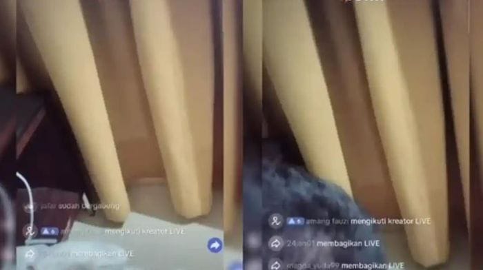 Doc. Tangkapan layar siaran langsung TikTok yang diduga terkait dengan video viral, memperlihatkan bagian belakang kepala seorang pria yang disebut-sebut sebagai oknum kepala desa. Identitas visual pada gambar tidak ditampilkan secara utuh demi menjaga etika jurnalistik dan menghormati asas praduga tak bersalah.