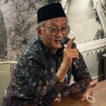 Doc. Menteri Pekerjaan Umum (PU), Dody Hanggodo, menyampaikan keterangan kepada awak media dalam konferensi pers terkait penggeledahan yang dilakukan oleh tim penyidik kejaksaan di lingkungan kementeriannya.