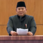 Doc. Presiden Prabowo Subianto saat menyampaikan pidato pada Musyawarah Nasional (Munas) XVI PB IPSI di Jakarta Convention Center, Senayan, Sabtu (11/04/2026).