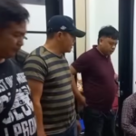 Doc. Salah seorang penyalur tenaga kerja saat berada di kantor Polres Metro Jakarta Pusat untuk dimintai keterangan penyidik terkait kasus dua asisten rumah tangga yang terjatuh dari lantai empat indekos di kawasan Bendungan Hilir, Jakarta Pusat.