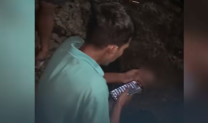 Doc. Tangkapan layar video memperlihatkan sopir taksi yang diduga terlibat dalam insiden kecelakaan kereta api di Bekasi, Senin (27/4/2026). (Sumber: Akun Tiktok – siapasidia).