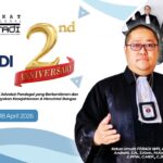 Doc. Ketua Umum FERADI WPI, Adv. Donny Andretti, S.H., S.Kom., M.Kom., dalam visual publikasi Milad ke-2 FERADI WPI yang akan digelar di Semarang pada 18 April 2026, dengan mengusung tema deklarasi organisasi advokat paralegal yang berkomitmen dan berdedikasi. (Foto: FERADI WPI Official).