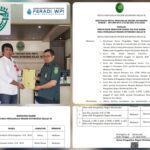 Doc. Kompilasi foto saat penyerahan surat keputusan penunjukan Mediator Non Hakim kepada Rasyidi di Pengadilan Negeri Situbondo Kelas IB, disandingkan dengan tangkapan layar dokumen resmi keputusan penunjukan tertanggal 27 April 2026.