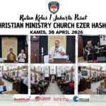 Doc. Kompilasi suasana ibadah rohani Christian Ministry Church Ezer Hashem di Rumah Tahanan Negara Kelas I Jakarta Pusat (Rutan Salemba), Kamis (30/4/2026), yang dihadiri jajaran FERADI WPI, Subur Jaya Lawfirm, pemuka agama, serta peserta ibadah dalam rangka pembinaan spiritual di lingkungan rutan.