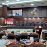 Doc. Suasana sidang pembacaan putusan pengujian Undang-Undang Ibu Kota Negara (UU IKN) di ruang sidang Mahkamah Konstitusi, Jakarta, Selasa (12/5/2026). Mahkamah Konstitusi menolak seluruh permohonan pengujian UU IKN dan menegaskan status Jakarta masih resmi sebagai ibu kota negara hingga diterbitkannya Keputusan Presiden terkait pemindahan ibu kota ke Ibu Kota Nusantara (IKN).