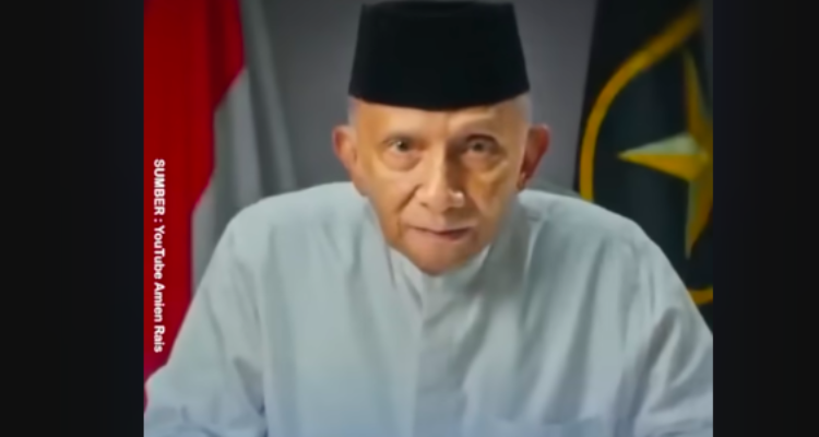 Doc. Tangkapan layar menampilkan Amien Rais saat menyampaikan pandangannya melalui kanal YouTube pribadinya terkait dinamika politik nasional dan posisi Sekretaris Kabinet. (Sumber: Youtube Amien Rais).