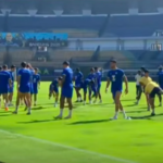 Doc. Tangkapan layar video memperlihatkan para pemain Persib Bandung menjalani sesi latihan sebagai bagian dari persiapan menghadapi pertandingan lanjutan kompetisi Liga 1.